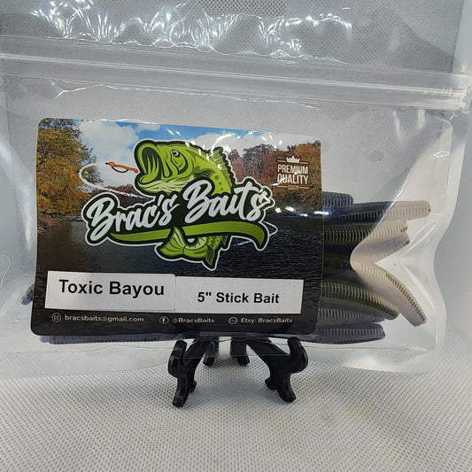Brac's Baits Toxic Bayou Series - Stick Baits, Punch Bugs, Knuckle Draggers for Bass in Clear to Slightly Stained Waters