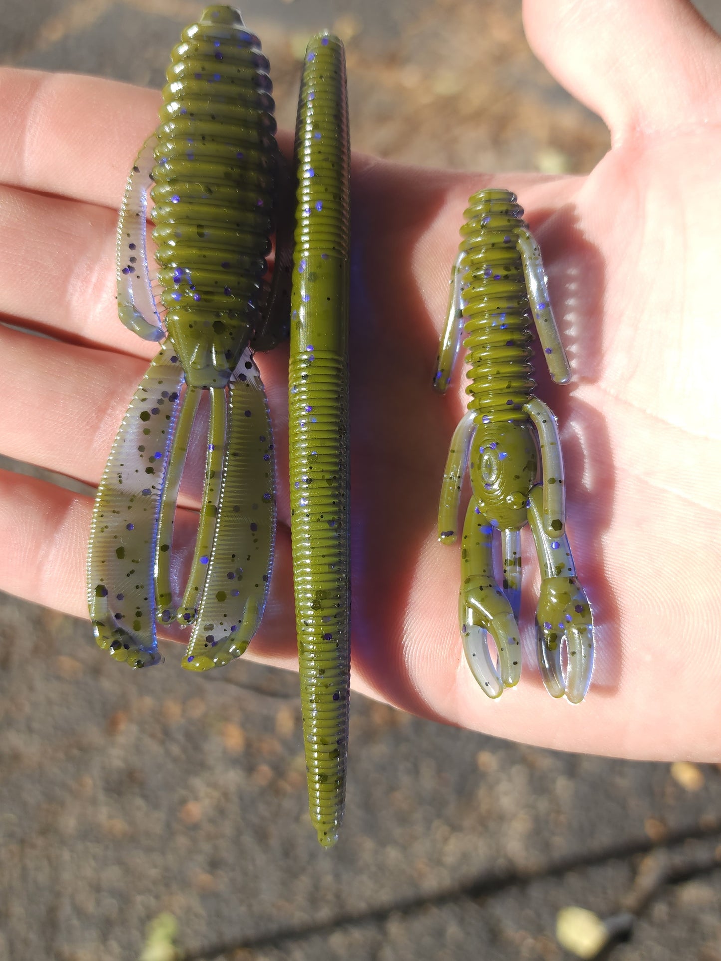 Brac's Baits Toxic Bayou Series - Stick Baits, Punch Bugs, Knuckle Draggers for Bass in Clear to Slightly Stained Waters