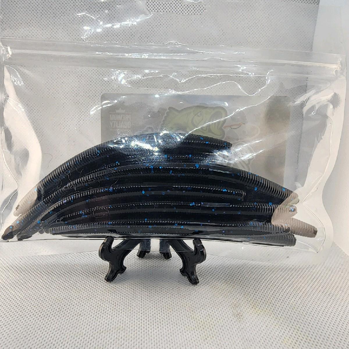 Brac's Baits Black and Blue Series - 5-inch Stick Baits, 3.25-inch Punch Bugs, 4-inch Knuckle Draggers for Bass Fishing in Murky Waters