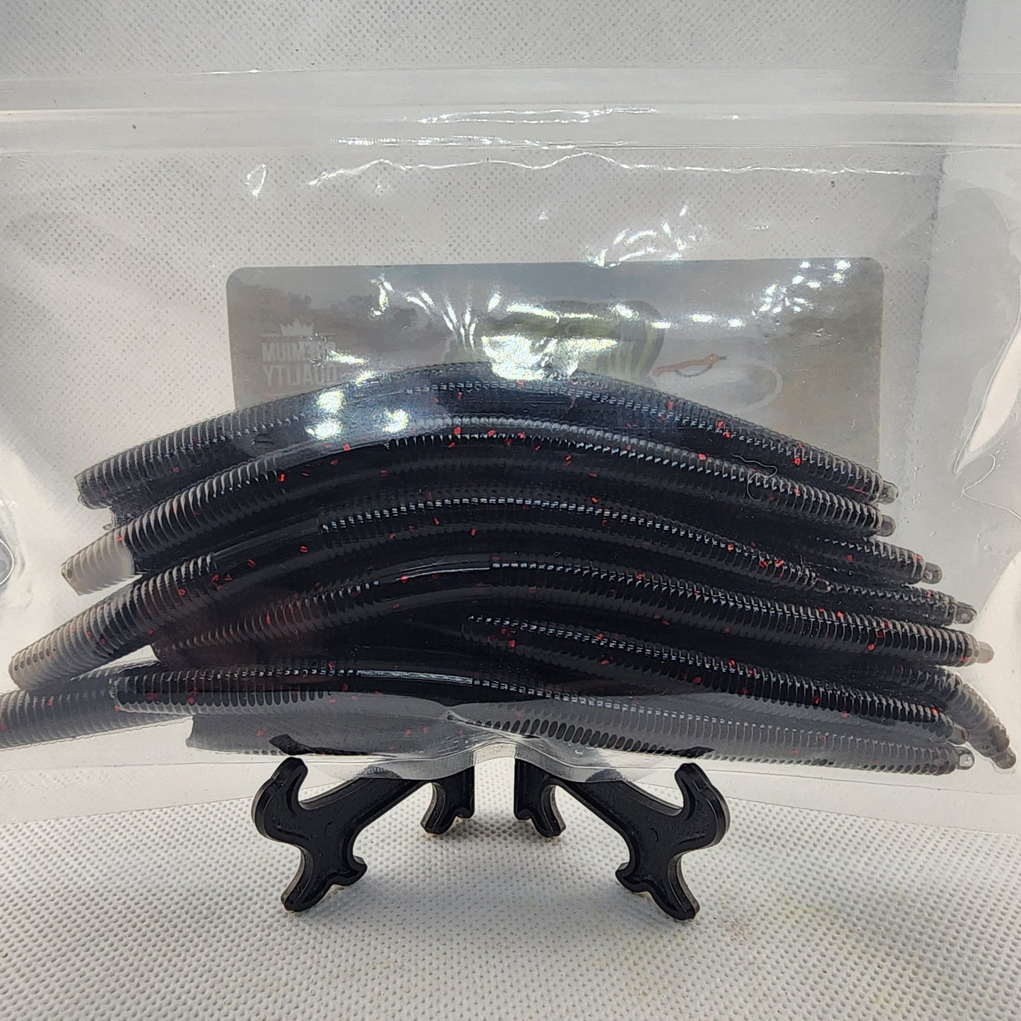 Brac's Baits Black and Red Series - 5-inch Stick Baits, 3.25-inch Punch Bugs, 4-inch Knuckle Draggers for Bass Fishing in Stained & Tannic Waters