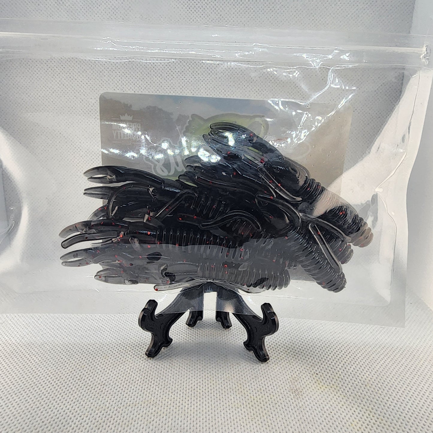 Brac's Baits Black and Red Series - 5-inch Stick Baits, 3.25-inch Punch Bugs, 4-inch Knuckle Draggers for Bass Fishing in Stained & Tannic Waters