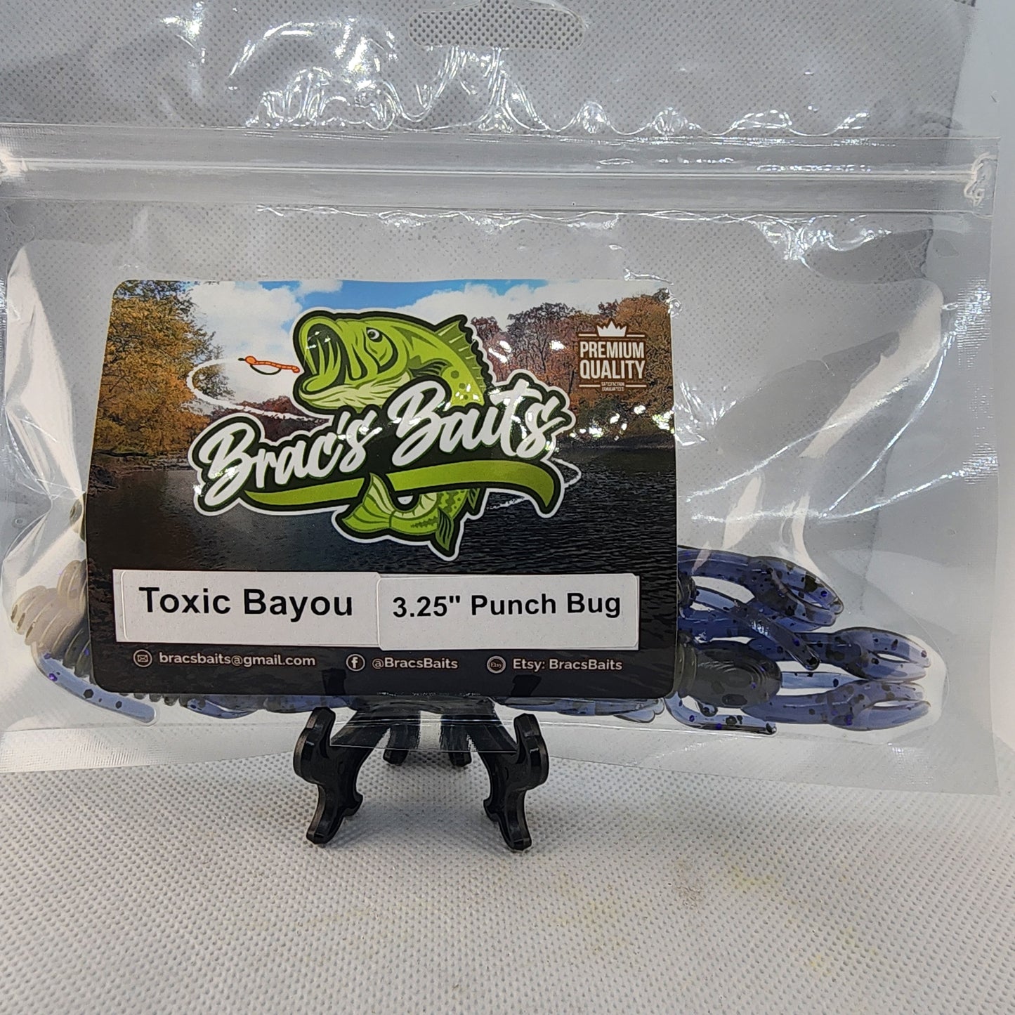 Brac's Baits Toxic Bayou Series - Stick Baits, Punch Bugs, Knuckle Draggers for Bass in Clear to Slightly Stained Waters