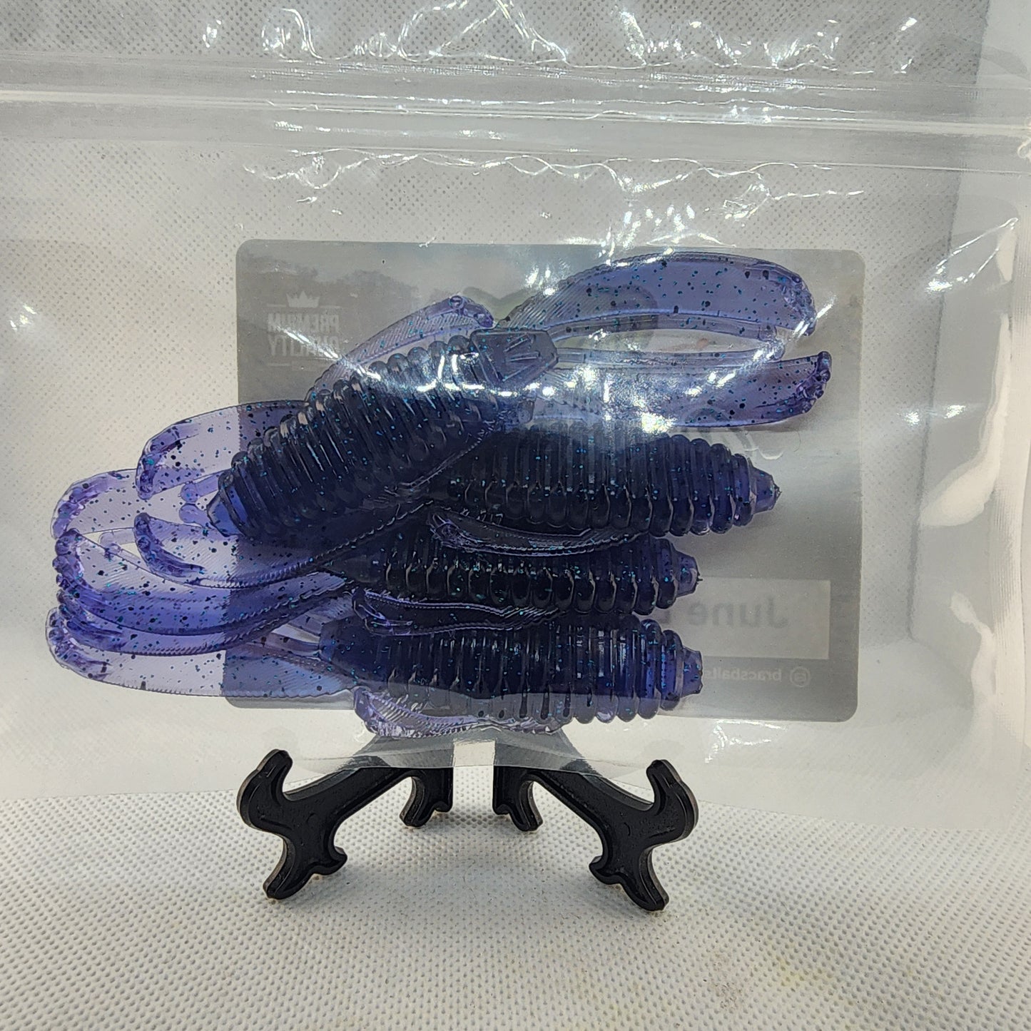 Brac's Baits JuneBug Series - 5-inch Stick Baits, 3.25-inch Punch Bugs, 4-inch Knuckle Draggers for Bass Fishing in Dark or Stained Water